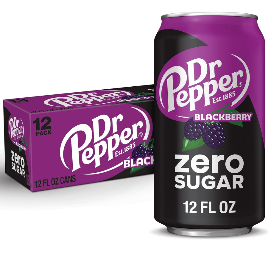 Dr Pepper Blackberry Zero Sugar Soda - Fresh Flavor